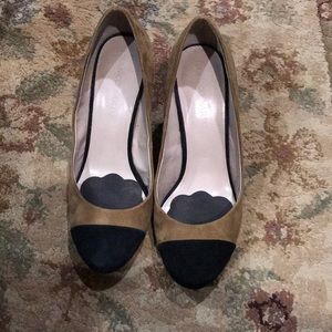 Franco Sarto Willa Tan & Black Heels